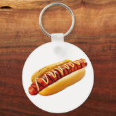 滑りやすいジョーのホットドッグは柔らかいパン鮮やかの音を鳴らした キーホルダー (正面)