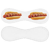 滑りやすいジョーのホットドッグは柔らかいパン鮮やかの音を鳴らした ソフトボール (パネル)