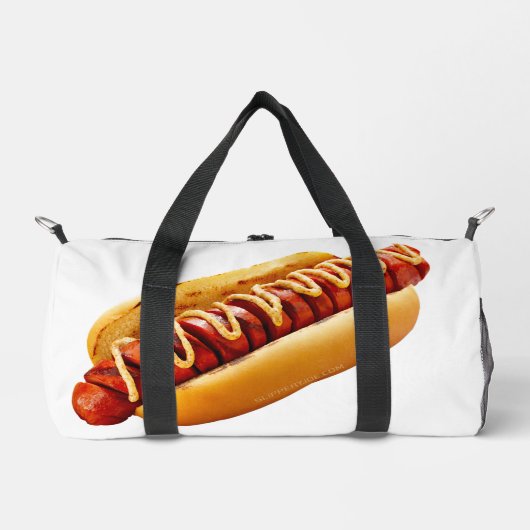 滑りやすいジョーのホットドッグは柔らかいパン鮮やかの音を鳴らした ダッフルバッグ (正面)