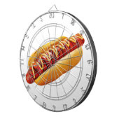 滑りやすいジョーのホットドッグは柔らかいパン鮮やかの音を鳴らした ダーツボード (正面右)