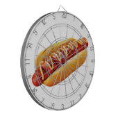 滑りやすいジョーのホットドッグは柔らかいパン鮮やかの音を鳴らした ダーツボード (正面左)