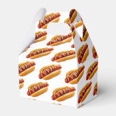 滑りやすいジョーのホットドッグは柔らかいパン鮮やかの音を鳴らした フェイバーボックス (正面サイド)