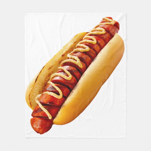滑りやすいジョーのホットドッグは柔らかいパン鮮やかの音を鳴らした フリースブランケット (正面)