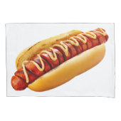 滑りやすいジョーのホットドッグは柔らかいパン鮮やかの音を鳴らした 枕カバー (正面)