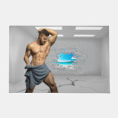 滑りやすいジョーのマンタオル白レンガの壁のバーを壊した ドアマット (正面)