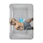 滑りやすいジョーのマンタオル白レンガの壁のバーを壊した バスマット (正面縦)