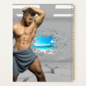 滑りやすいジョーのマンタオル白レンガの壁のバーを壊した プランナー手帳 (裏面)