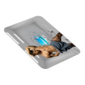 滑りやすいジョーのマンタオル白レンガの壁のバーを壊した マグネット (右側)