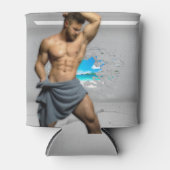 滑りやすいジョーのマンタオル白レンガの壁のバーを壊した 缶クーラー (正面)