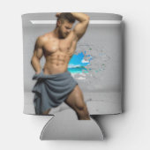 滑りやすいジョーのマンタオル白レンガの壁のバーを壊した 缶クーラー (裏面)