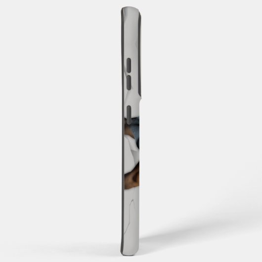 滑りやすいジョーのマンタオル白レンガの壁のバーを壊した SAMSUNG GALAXYケース (右側面)