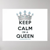 滑りやすいジョーの保穏やかな女王王冠の宝石を青い宝石 ポスター (正面)