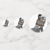 滑りやすいジョーの感謝祭の伝統の筋肉質な男性 コンフェッティ (裏面)