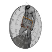 滑りやすいジョーの感謝祭の伝統の筋肉質な男性 ダーツボード (正面左)