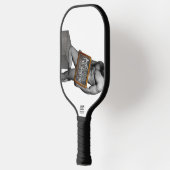 滑りやすいジョーの感謝祭の伝統の筋肉質な男性 ピックルボールラケット (左)