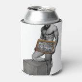 滑りやすいジョーの感謝祭の伝統の筋肉質な男性 缶クーラー (缶正面)