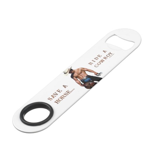 滑りやすいジョーの救馬に乗るわらカウボーイハムス スピード栓抜き (正面アングル)