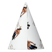 滑りやすいジョーの救馬に乗るわらカウボーイハムス パーティーハット (裏面)