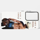 滑りやすいジョーの救馬に乗るわらカウボーイハムス SAMSUNG GALAXYケース (左側面)