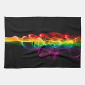 滑りやすいジョーの煙は鮮やかな虹色祝だ キッチンタオル (横)