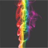 滑りやすいジョーの煙は鮮やかな虹色祝だ シール (正面)