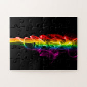 滑りやすいジョーの煙は鮮やかな虹色祝だ ジグソーパズル (横)