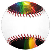 滑りやすいジョーの煙は鮮やかな虹色祝だ ソフトボール (裏面)