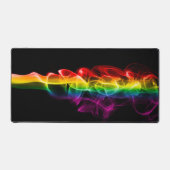 滑りやすいジョーの煙は鮮やかな虹色祝だ デスクマット (正面)