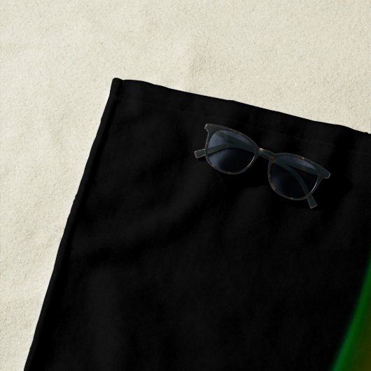 滑りやすいジョーの煙は鮮やかな虹色祝だ ビーチタオル (インサイチュ)