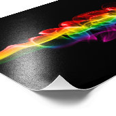 滑りやすいジョーの煙は鮮やかな虹色祝だ フォトプリント            (角)