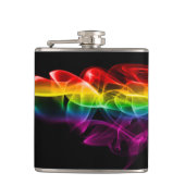 滑りやすいジョーの煙は鮮やかな虹色祝だ フラスク (正面)