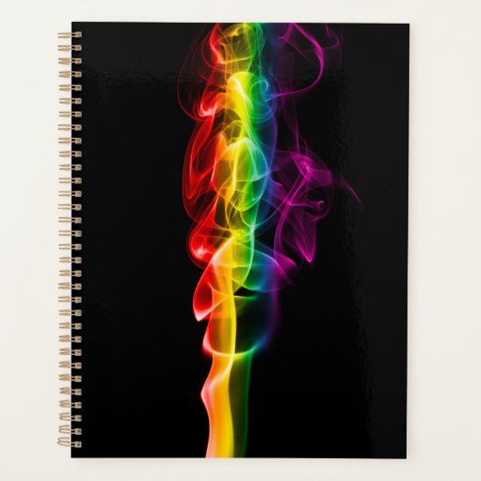 滑りやすいジョーの煙は鮮やかな虹色祝だ プランナー手帳 (正面)