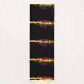 滑りやすいジョーの煙は鮮やかな虹色祝だ ヨガマット (裏面)