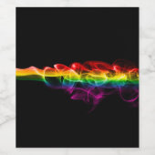 滑りやすいジョーの煙は鮮やかな虹色祝だ ワインラベル (シングルラベル)