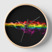 滑りやすいジョーの煙は鮮やかな虹色祝だ 壁時計 (正面)