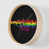 滑りやすいジョーの煙は鮮やかな虹色祝だ 壁時計 (傾斜)