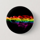 滑りやすいジョーの煙は鮮やかな虹色祝だ 缶バッジ (正面)