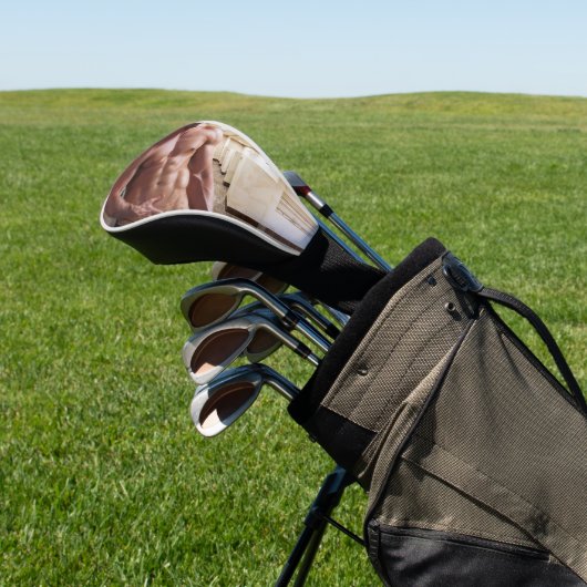 滑りやすいジョーの男の六パックのシャツなしのセクシーな筋肉 ゴルフヘッドカバー (インサイチュ)