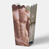 滑りやすいジョーの男の六パックのシャツなしのセクシーな筋肉 フェイバーボックス (裏面)