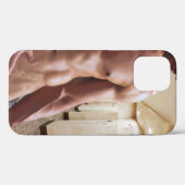 滑りやすいジョーの男の六パックのシャツなしのセクシーな筋肉 Case-Mate iPhoneケース (裏面 (横))