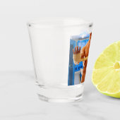 滑りやすいジョーの筋肉質な男のシルクのない胸6パック ショットグラス (左)