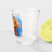 滑りやすいジョーの筋肉質な男のシルクのない胸6パック ショットグラス (右)