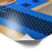 滑りやすいジョーの筋肉質な男のシルクのない胸6パック フォトプリント            (角)