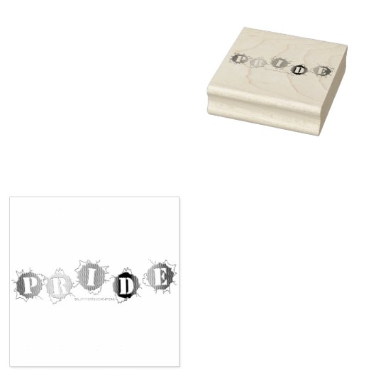 滑りやすいジョーの虹色のプライドサインが脅威だわ ラバースタンプ (押印)