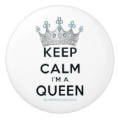 滑りやすいジョー保の穏やかな女王王室の王冠の宝石 セラミックノブ (正面)