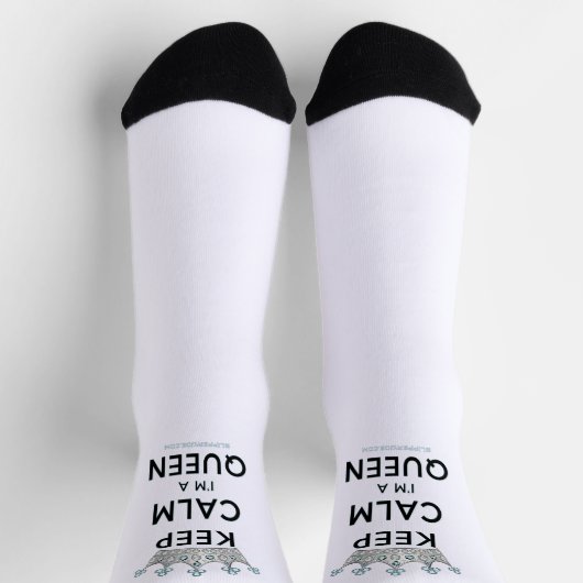 滑りやすいジョー保の穏やかな女王王室の王冠の宝石 ソックス (上部)