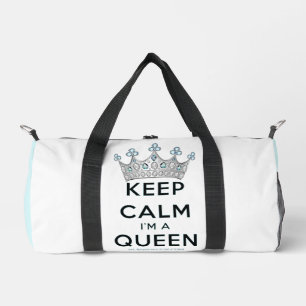 滑りやすいジョー保の穏やかな女王王室の王冠の宝石 ダッフルバッグ