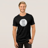 滑りやすいジョー保の穏やかな女王王室の王冠の宝石 トライブレンドＴシャツ (正面全面)