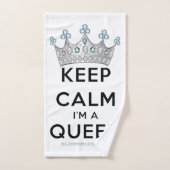 滑りやすいジョー保の穏やかな女王王室の王冠の宝石 バスタオルセット (ハンドタオル)