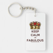 滑りやすいジョー保の穏やかな素晴らしい王冠 キーホルダー (正面)